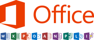 microsoft office logo with application icons
